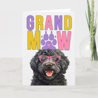 Tarjeta Festiva Día de los Abuelos GrandDOG de GrandMAW Barbet