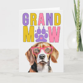 Tarjeta Festiva Día de los Abuelos GrandDOG de GrandMAW Beagle