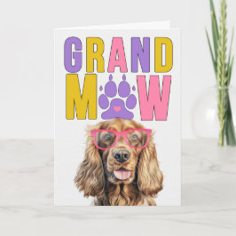 Tarjeta Festiva Día de los Abuelos GrandDOG de GrandMAW Cocker Spa