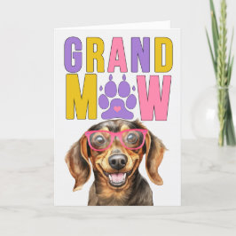 Tarjeta Festiva Día de los Abuelos GrandDOG de GrandMAW Dachshund