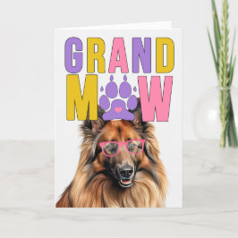 Tarjeta Festiva Día de los Abuelos GrandDOG de GrandMAW Tervuren