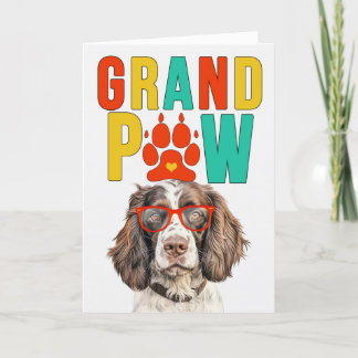 Tarjeta Festiva Día de los Abuelos GrandDOG de GrandPAW Springer