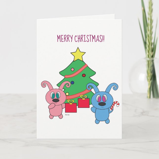 Tarjeta Festiva Día de los Navidades de Rollys - Cartas para Navid (Anverso)