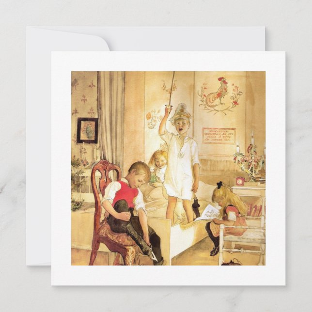 Tarjeta Festiva Día de los navidades en la guardería (Anverso)