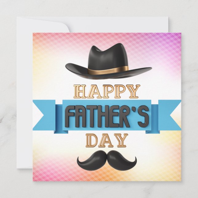 Tarjeta Festiva Día de los Padres Graciosos (Anverso)