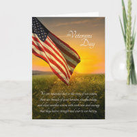 Día de los Veteranos Bandera Americana Amanecer Pr