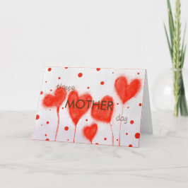 Tarjeta Festiva Día de madre del corazón