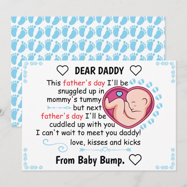 Tarjeta Festiva Día de Primeros Padres Personalizados 2023 desde s (Anverso / Reverso)