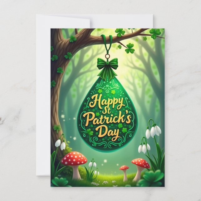 Tarjeta Festiva Día de San Patricio (Anverso)