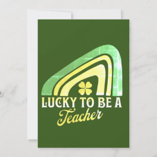 Tarjeta Festiva Día de San Patricio - Afortunado de ser profesor d
