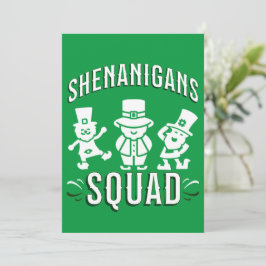 TARJETA FESTIVA DÍA DE SAN PATRICIO - EQUIPO DE TRAVESURAS