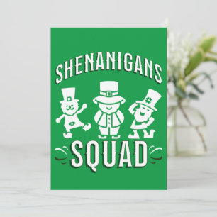 TARJETA FESTIVA DÍA DE SAN PATRICIO - EQUIPO DE TRAVESURAS