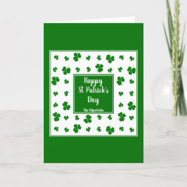 Tarjeta Festiva Día de San Patricio Irlanda bendice patrón de Sham
