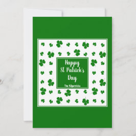 Tarjeta Festiva Día de San Patricio Irlanda bendice patrón de Sham
