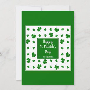 Tarjeta Festiva Día de San Patricio Irlanda bendice patrón de Sham