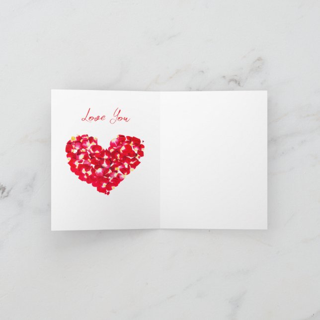 Tarjeta Festiva Día de San Valentín (Interior)