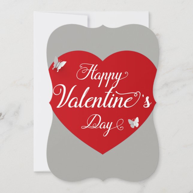 Tarjeta Festiva Día de San Valentín (Anverso)