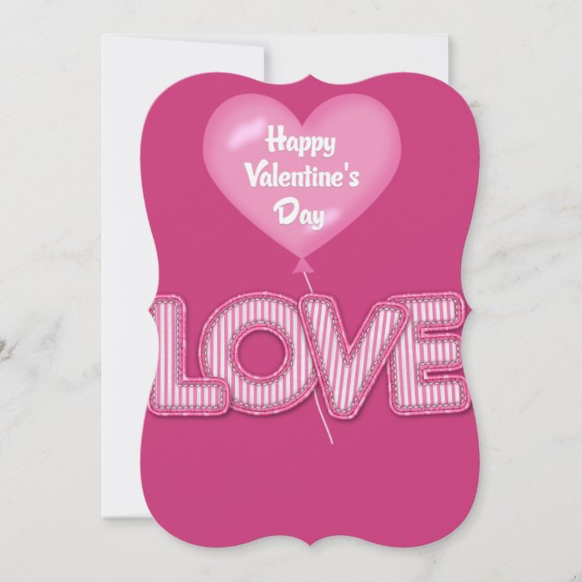 Tarjeta Festiva Día de San Valentín (Anverso)
