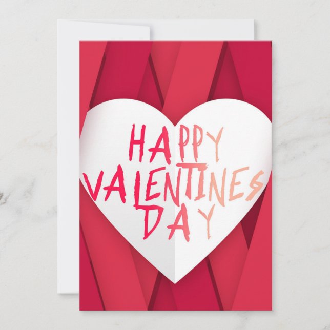 Tarjeta Festiva Día de San Valentín (Anverso)