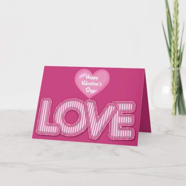 Tarjeta Festiva Día de San Valentín (Anverso)
