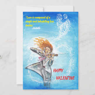 Tarjeta Festiva Día de San Valentín Almas Hermosa Cita