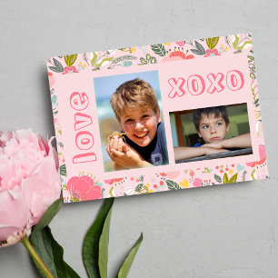 Tarjeta Festiva Día de San Valentín amor 2 fotocolage 