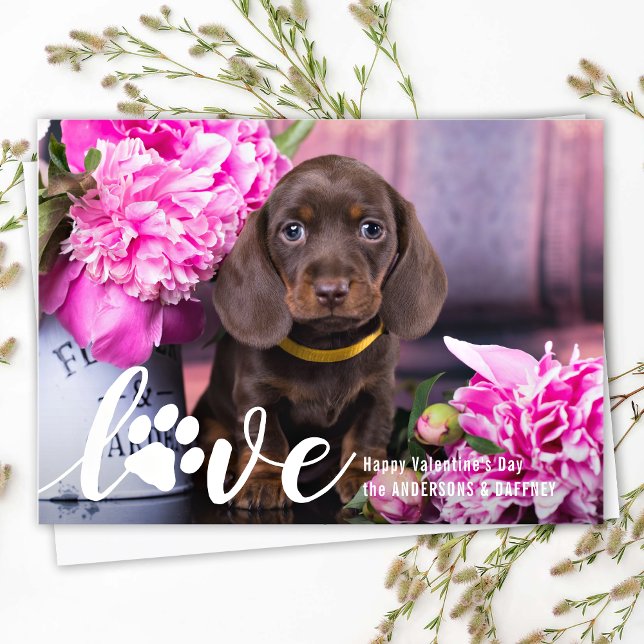 Tarjeta Festiva DÍA DE SAN VALENTÍN AMOR Personalizado Mascota Per (Subido por el creador)