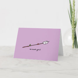 Tarjeta Festiva Día de San Valentín asando.