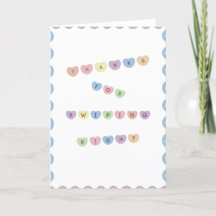 Tarjeta Festiva Día de San Valentín colorido del corazón del dulce