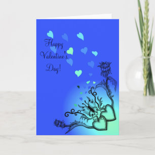 Tarjeta Festiva Día de San Valentín - corazón y mariposa en Arcoír
