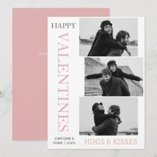 Tarjeta Festiva Día de San Valentín de amor simple elegante pareja