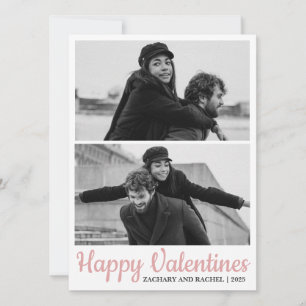 Tarjeta Festiva Día de San Valentín de amor simple elegante pareja