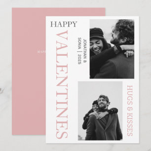 Tarjeta Festiva Día de San Valentín de amor simple elegante pareja
