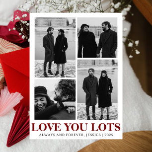 Tarjeta Festiva Día de San Valentín de amor simple elegante pareja