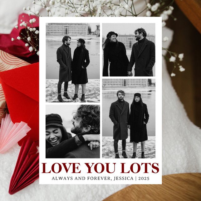 Tarjeta Festiva Día de San Valentín de amor simple elegante pareja (Subido por el creador)