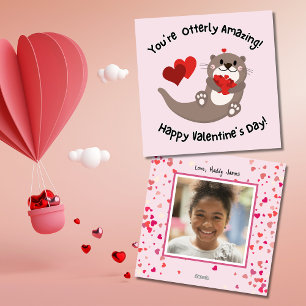 Tarjeta Festiva Día de San Valentín de clase adorablemente asombro