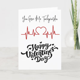 Tarjeta Festiva Día de San Valentín de enfermería de Médica médico