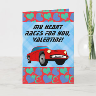 Tarjeta Festiva Día de San Valentín de niños de la Raza Roja de Sa