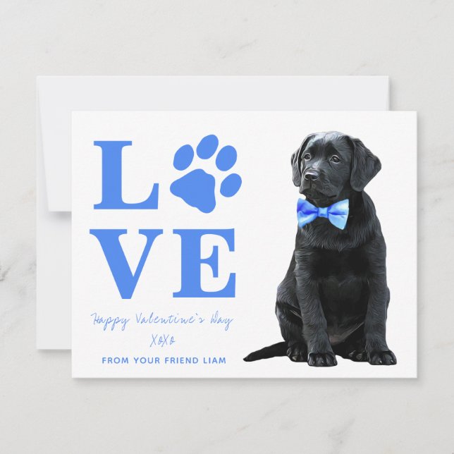 Tarjeta Festiva Día de San Valentín de Perros de Amor Cívico (Anverso)