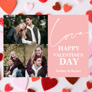 Tarjeta Festiva Día de San Valentín de tipografía romántica pareja