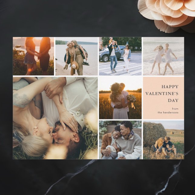 Tarjeta Festiva Día de San Valentín de varios Collages de fotos (Subido por el creador)