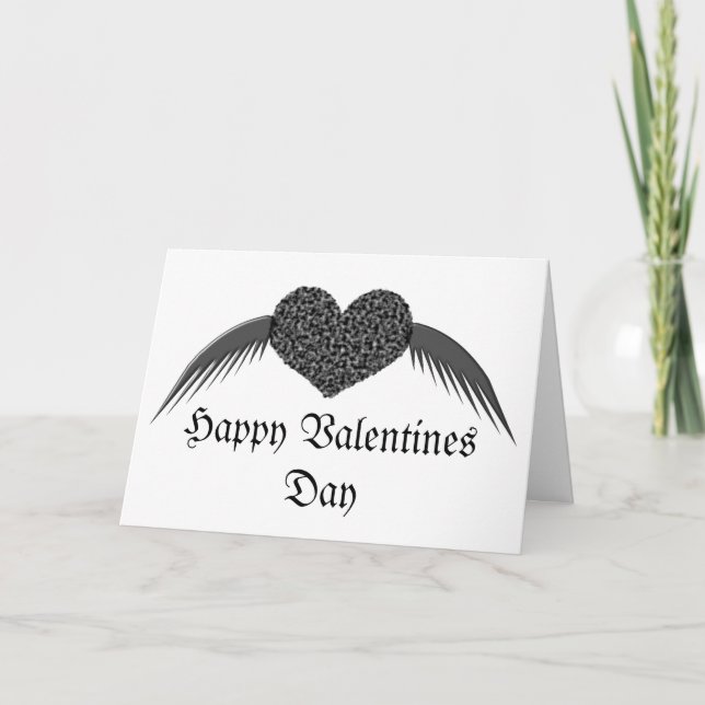 Tarjeta Festiva Día de San Valentín del Personalizado del corazón  (Anverso)
