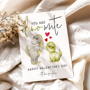 Tarjeta Festiva Día de San Valentín Divertido Eres Dino-Mitico