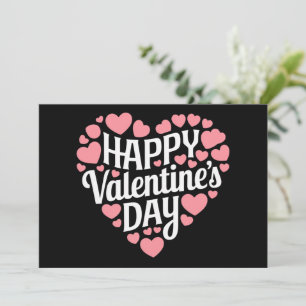 Tarjeta Festiva Día de San Valentín Divertido Feliz Corazón Amor V