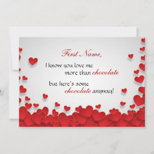 Tarjeta Festiva Día de San Valentín divertido para amantes del cho