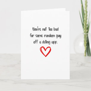 Tarjeta Festiva Día de San Valentín divertido tipo aleatorio aplic