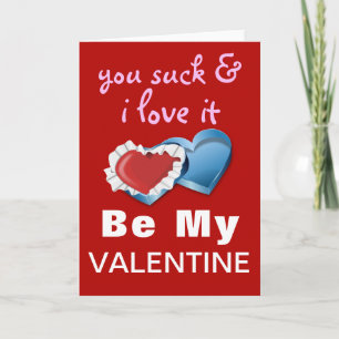 Tarjeta Festiva Día de San Valentín divertido y descarado