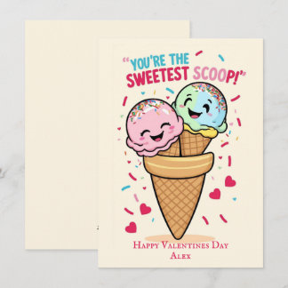 Tarjeta Festiva Día de San Valentín divertido y lindo para niños