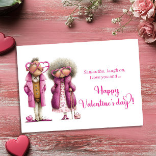 Tarjeta Festiva Día de San Valentín divertido y sarcástico para pa