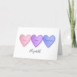 Tarjeta Festiva Día de San Valentín 'Eres Suficiente'